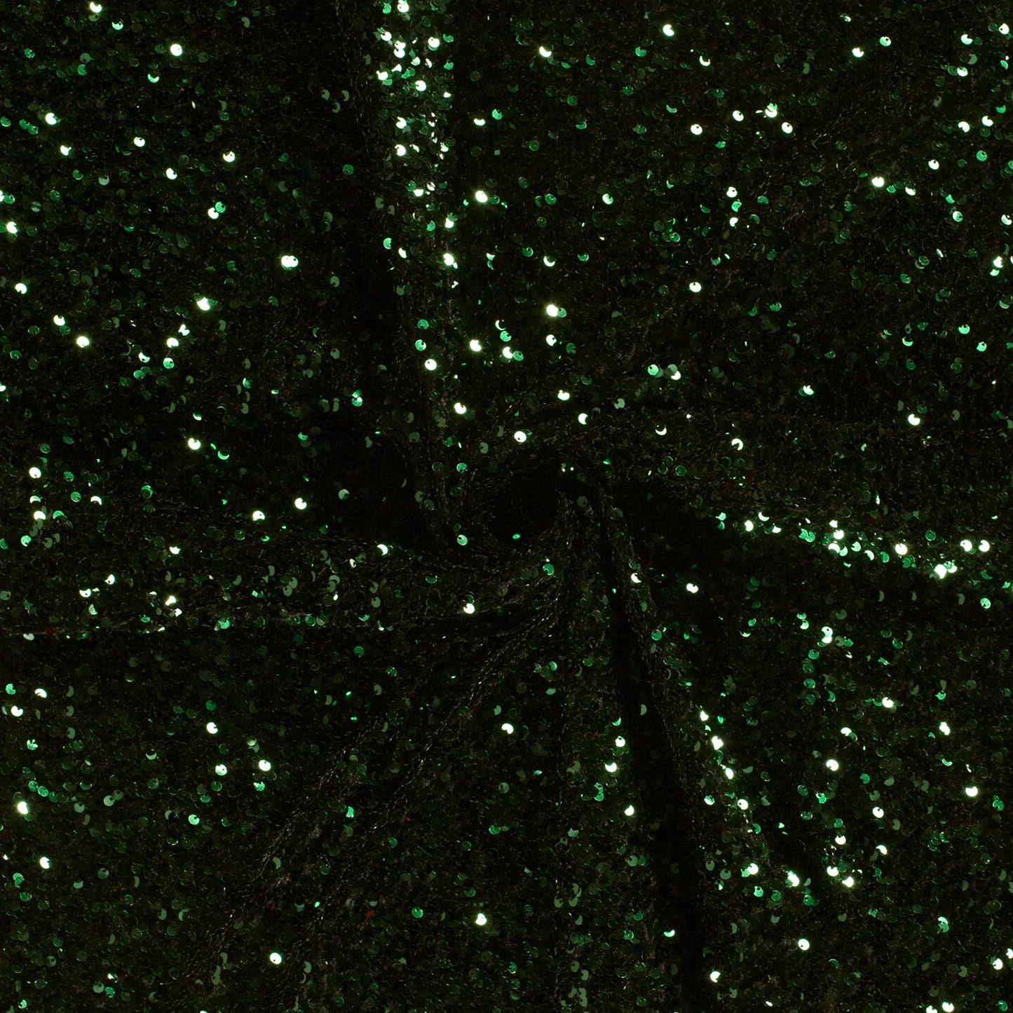 Fluweel Paillettenstof groen