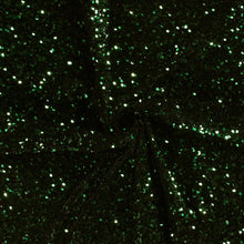 Fluweel Paillettenstof groen
