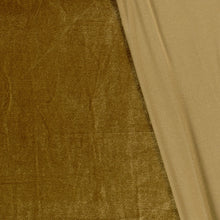 Fluweel stretch Olijfgroen