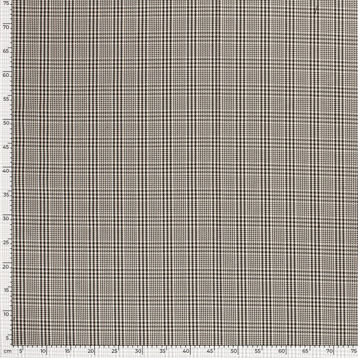 Gabardine Ruiten stof Zwart