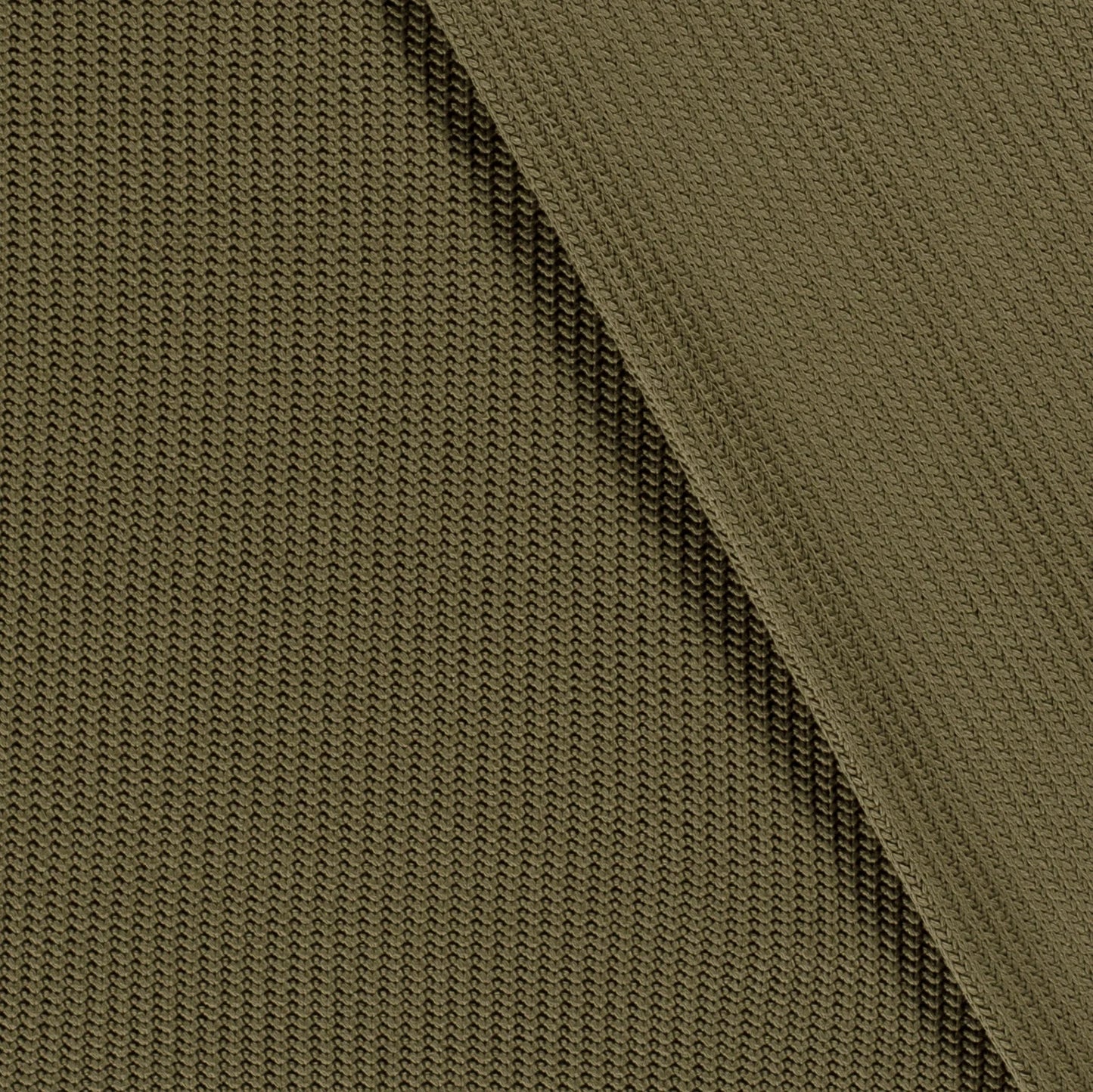 Kabelstof gebreid Army