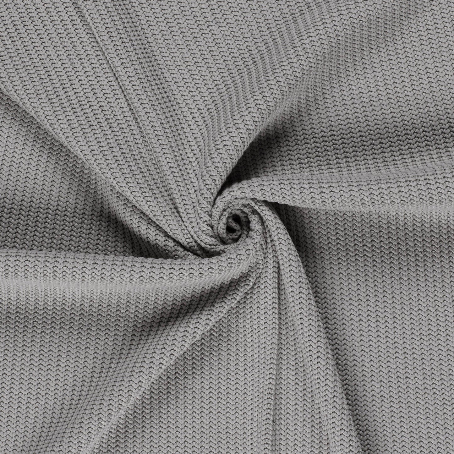 Kabelstof gebreid Lichtgrijs