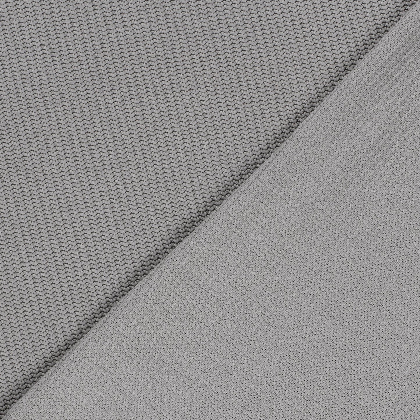 Kabelstof gebreid Lichtgrijs