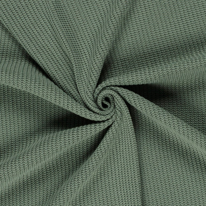 Kabelstof gebreid Oudgroen