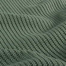 Kabelstof gebreid Oudgroen