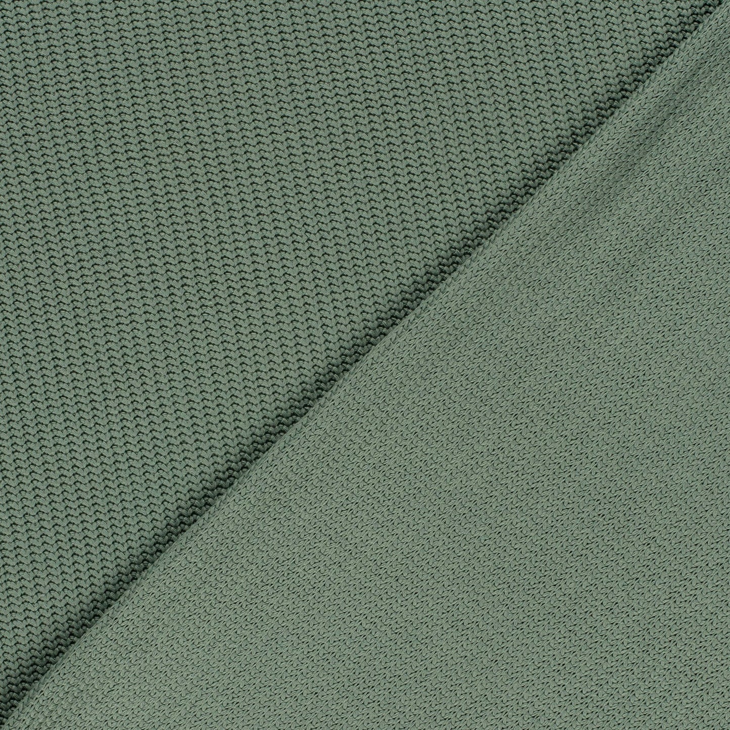 Kabelstof gebreid Oudgroen