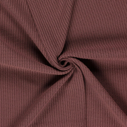 Kabelstof gebreid Oudroze