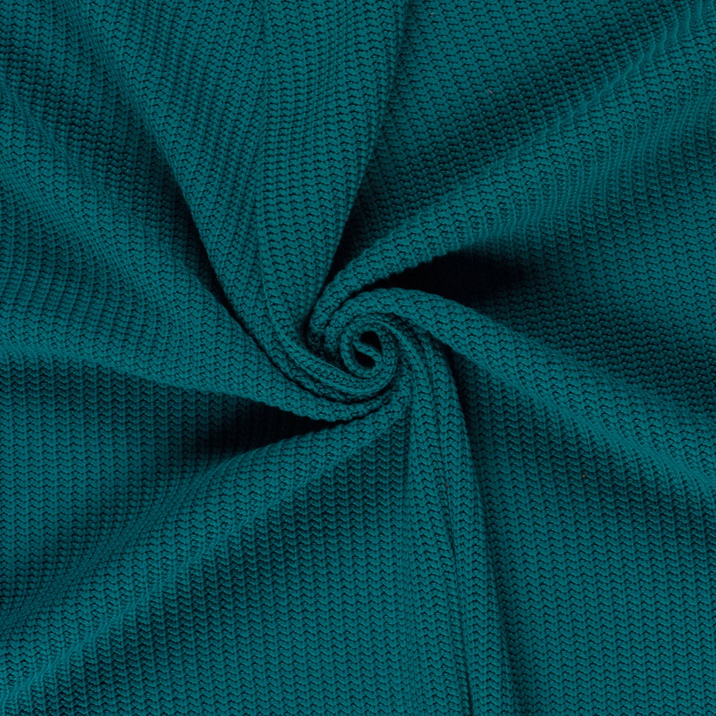 Kabelstof gebreid Petrol