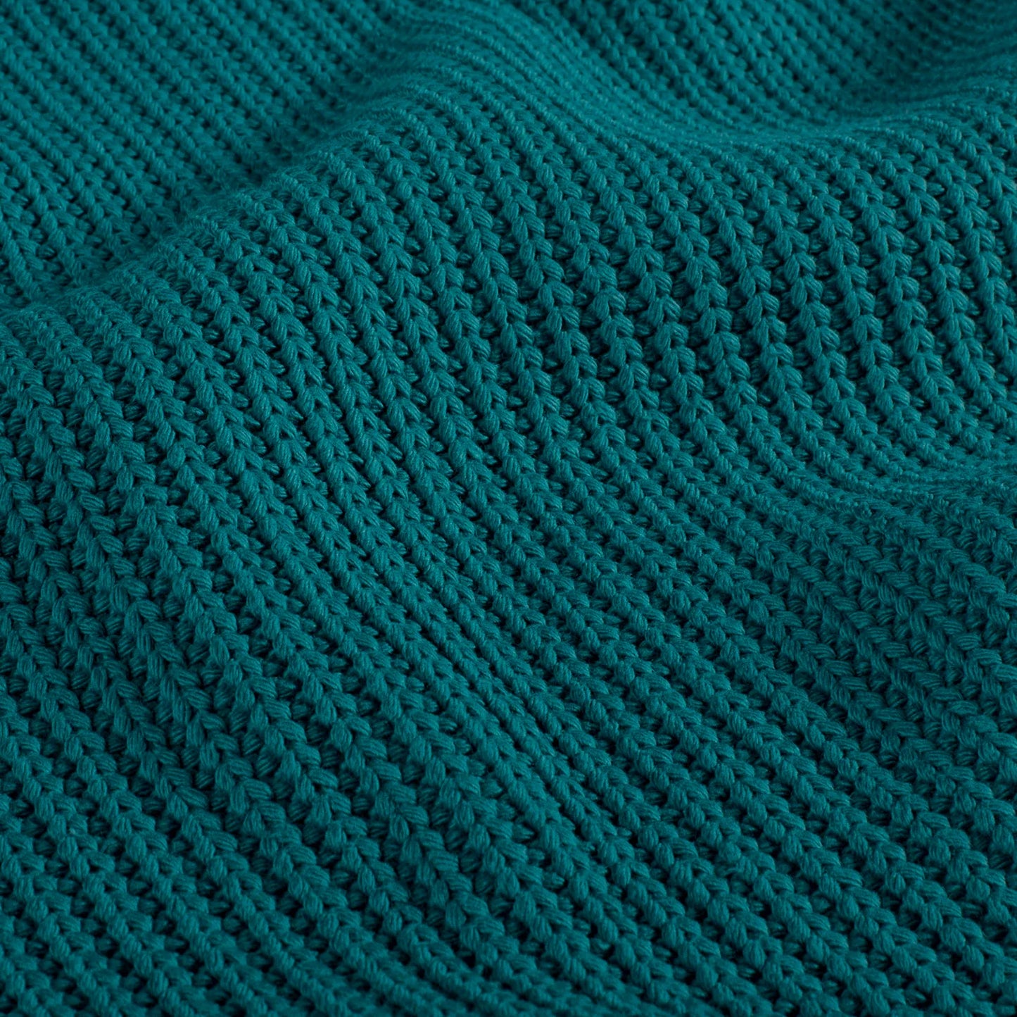 Kabelstof gebreid Petrol