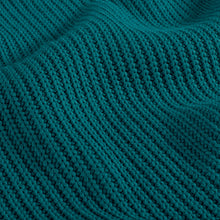 Kabelstof gebreid Petrol