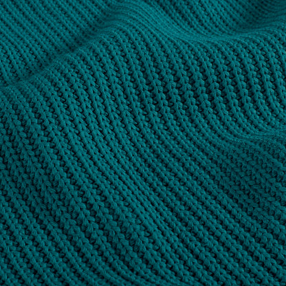 Kabelstof gebreid Petrol