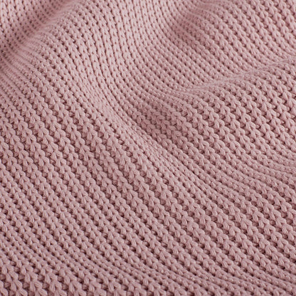 Zopfstrickstoff Rosa