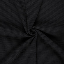 Kabelstof gebreid Zwart