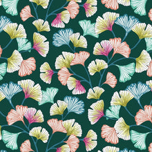 Gecoate katoen Gingko groen