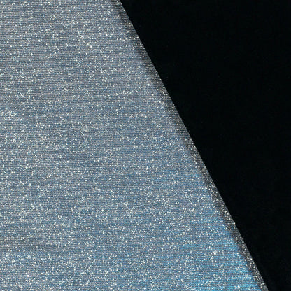 Glitterstof lurex Babyblauw