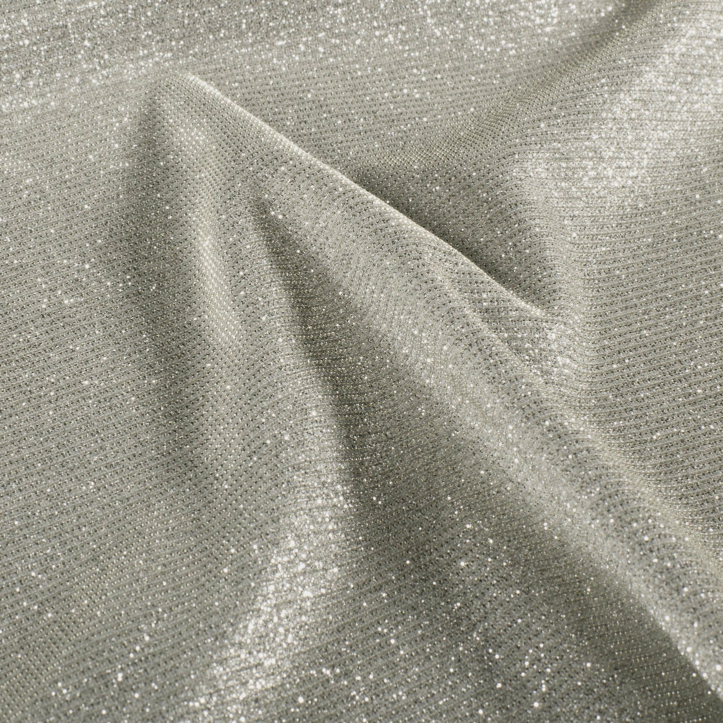 Glitterstof lurex Zilver