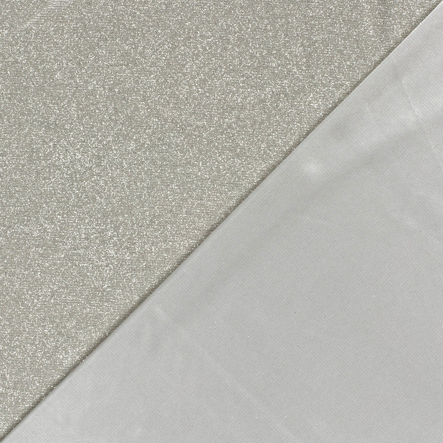 Glitterstof lurex Zilver