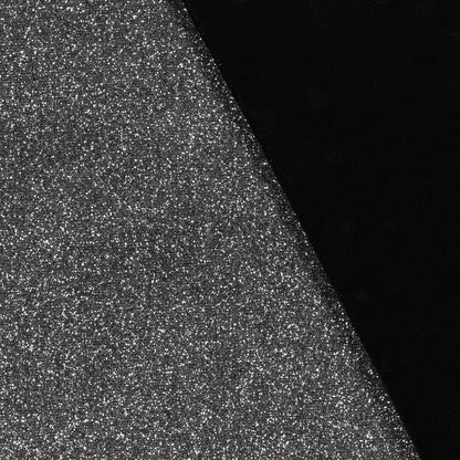 Glitterstof lurex Zwart