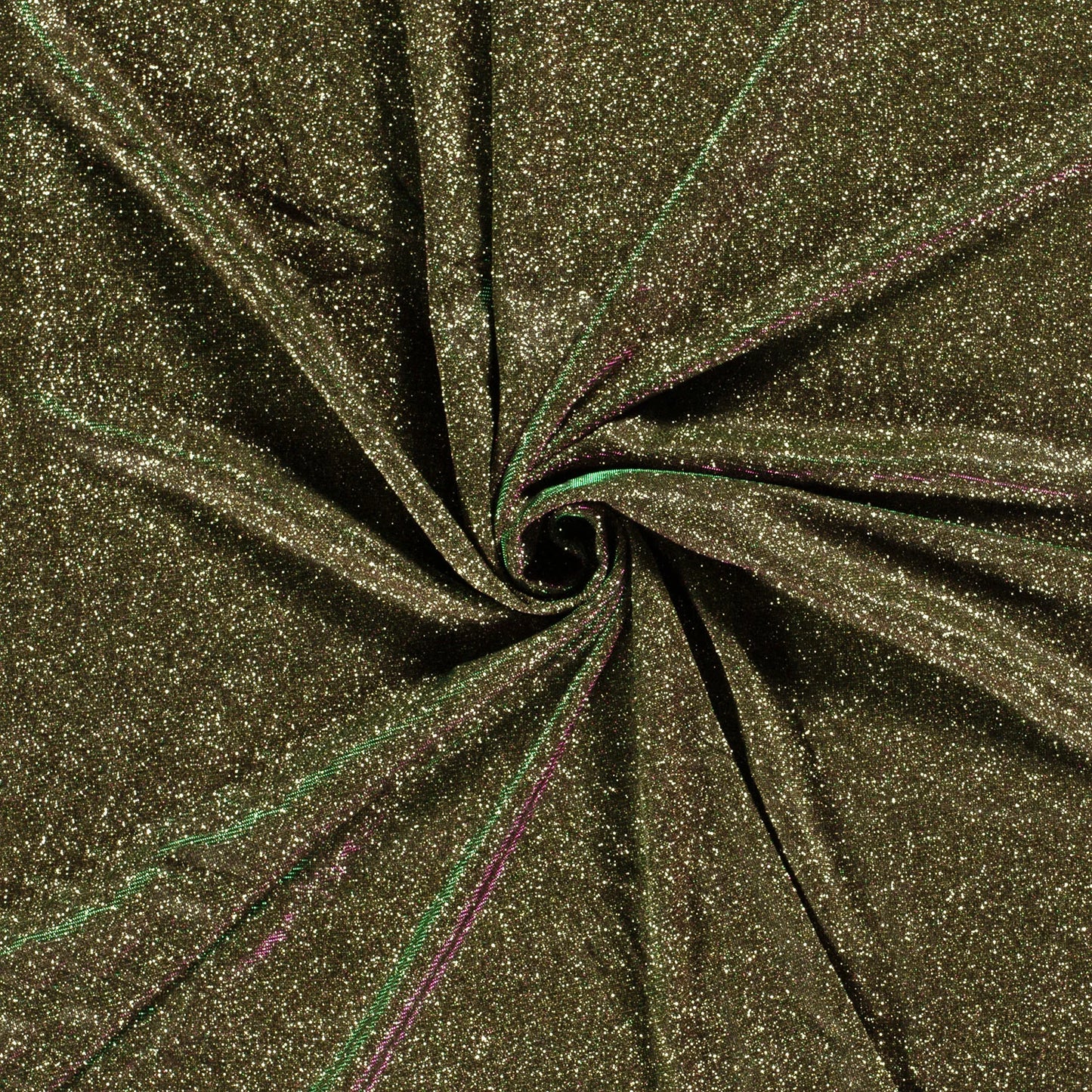 Glitterstof lurex Zwart goud