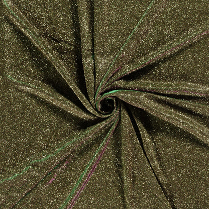 Glitterstof lurex Zwart goud