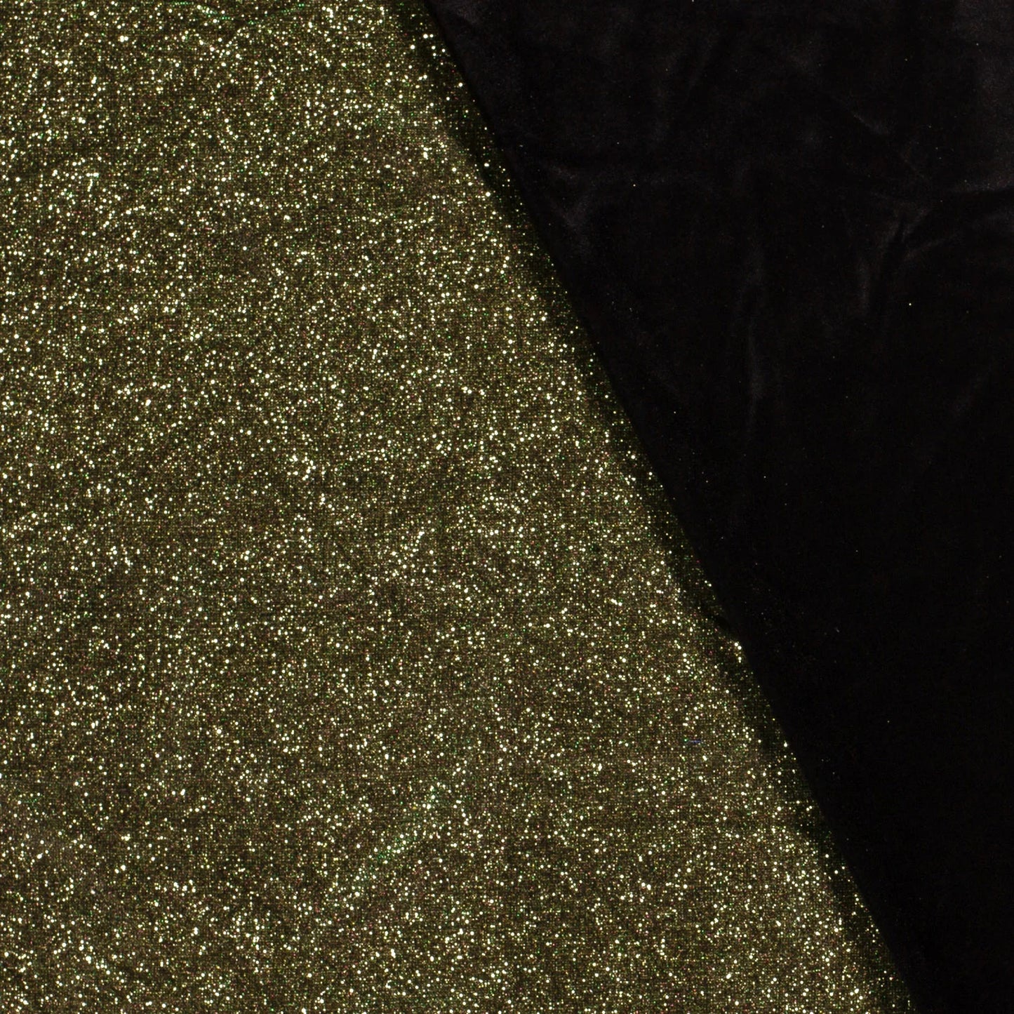 Glitterstof lurex Zwart goud