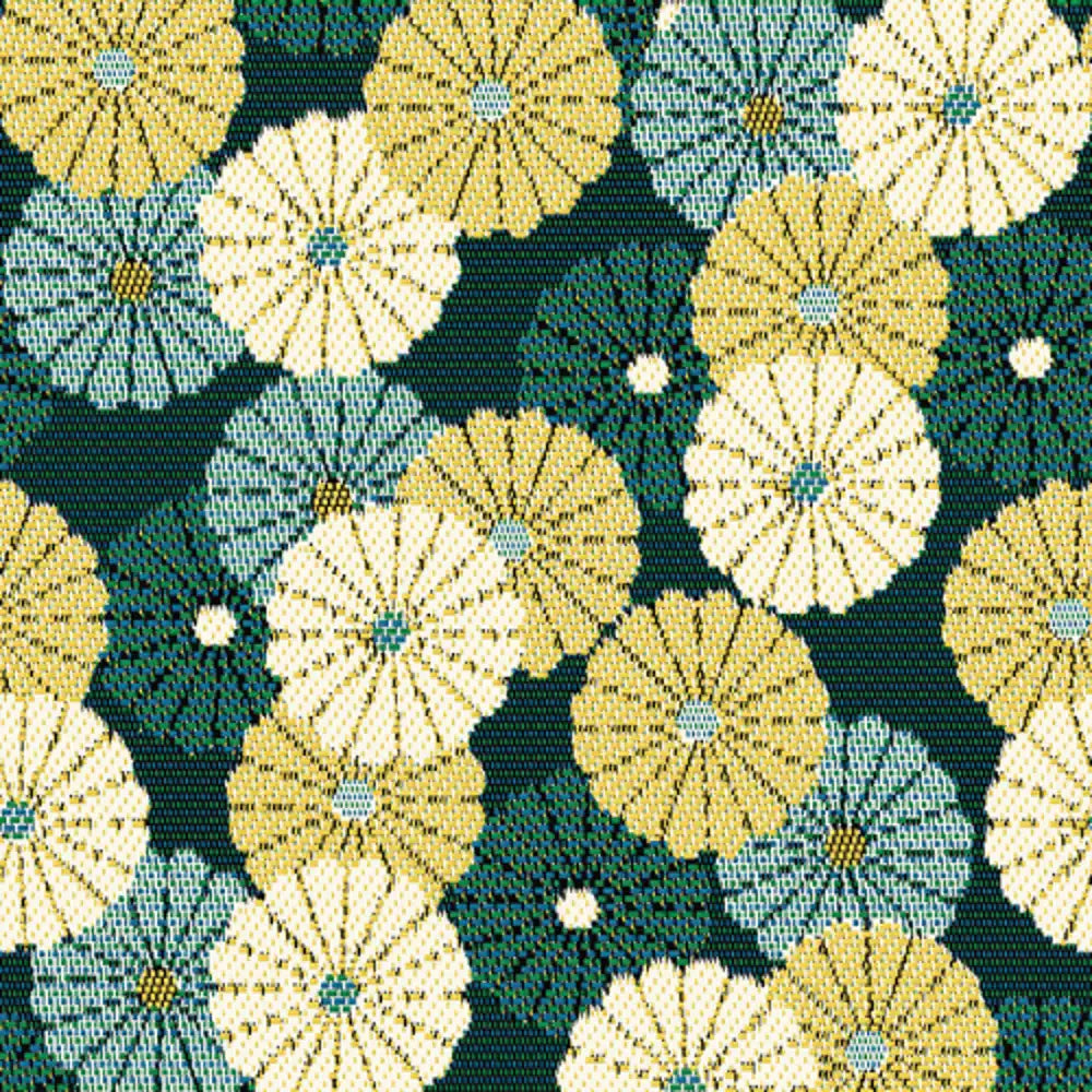 Jacquardstof Bomdia petrol