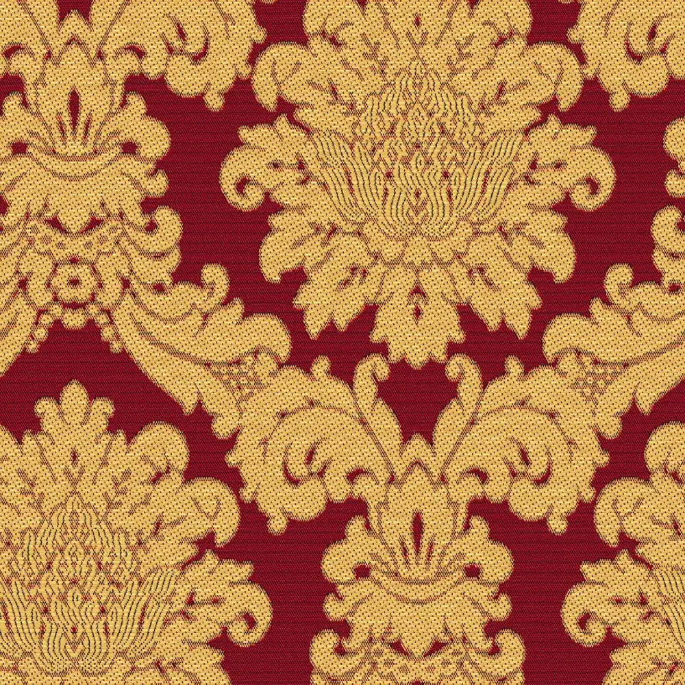 Jacquardstof Fortuna rouge