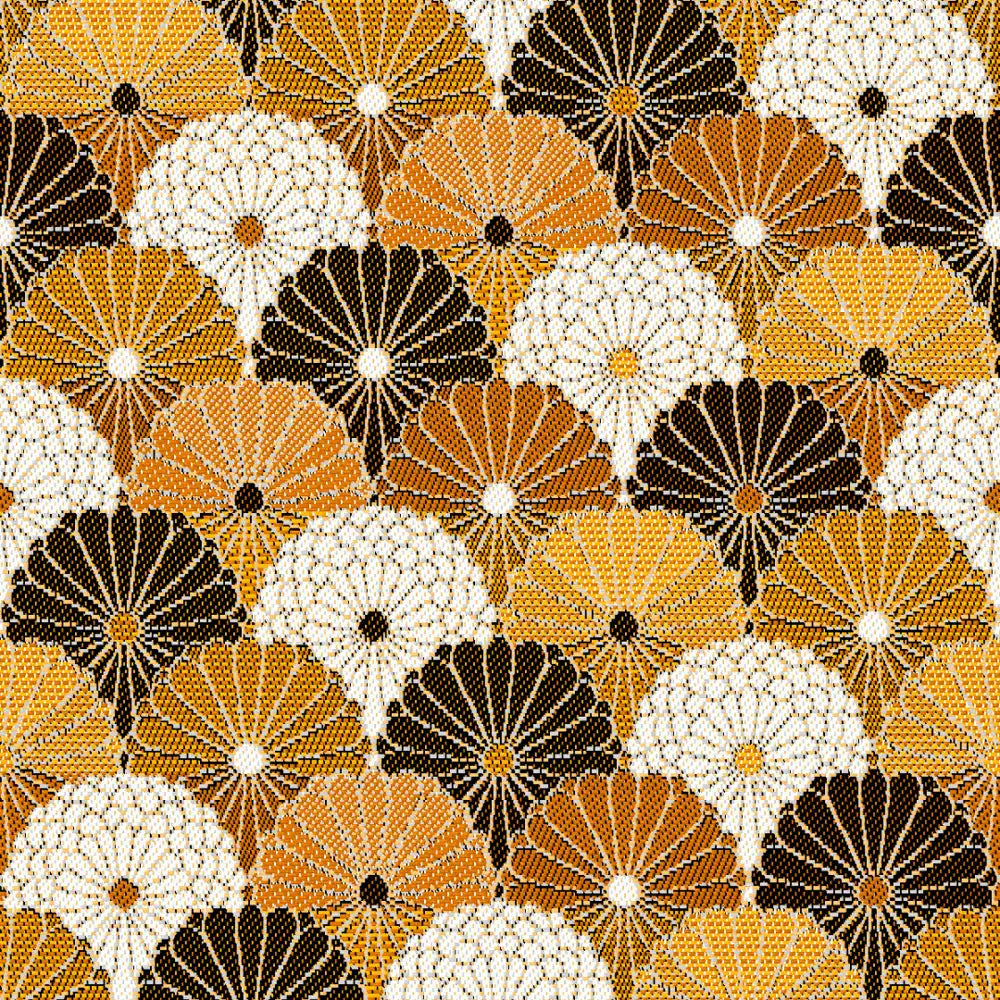 Jacquardstof Hiro gold