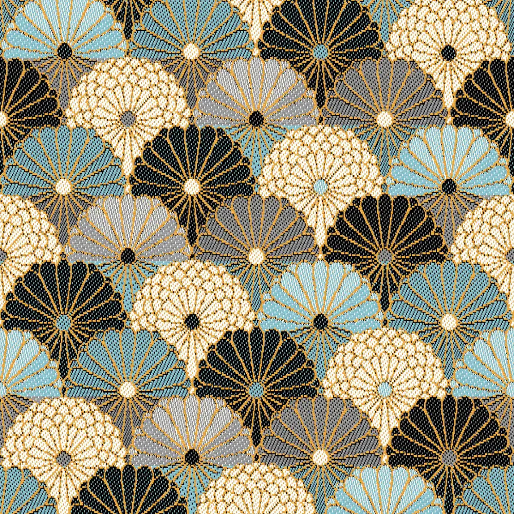 Jacquardstof Hiro jade