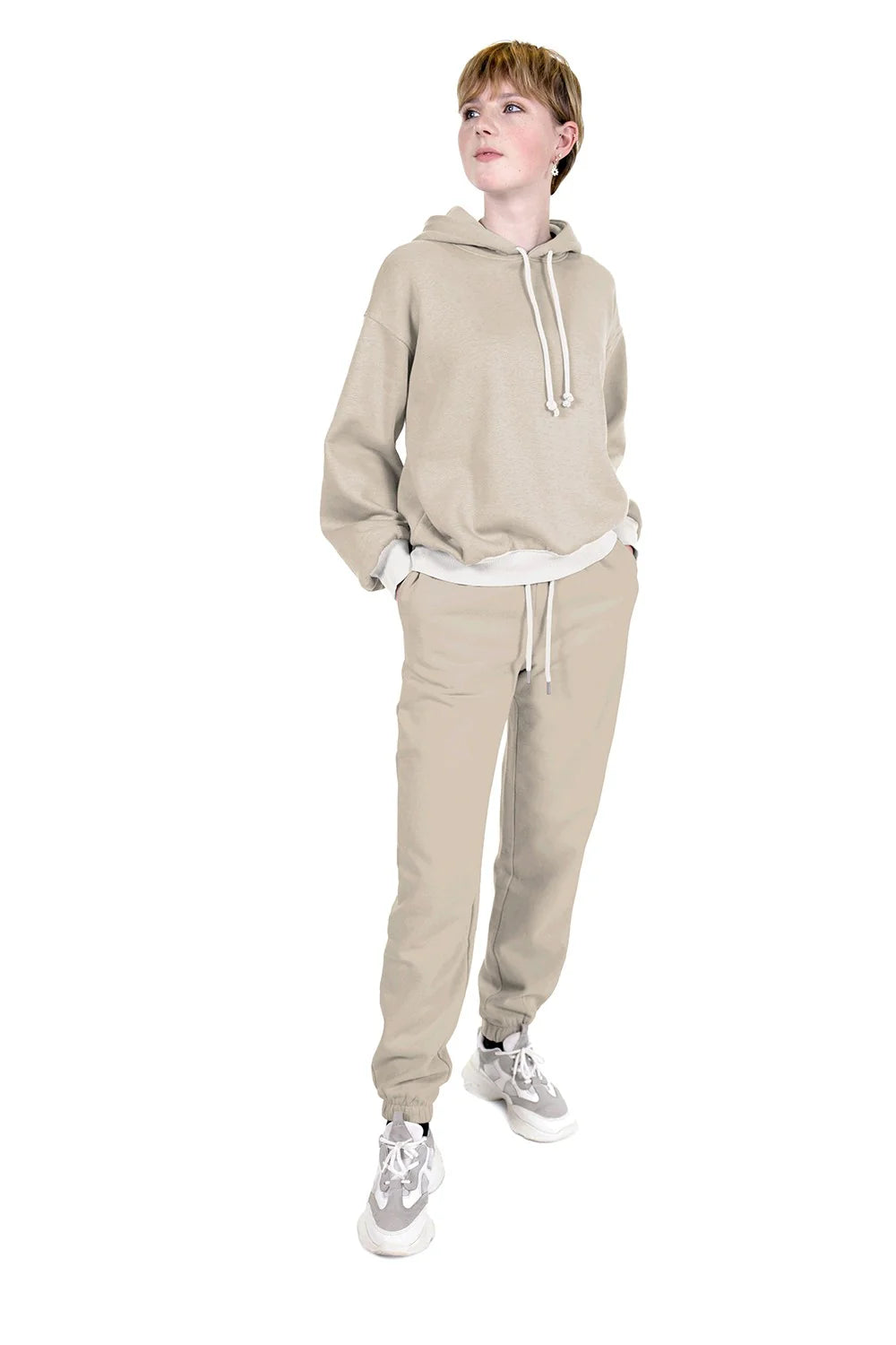 Jogging stof Beige