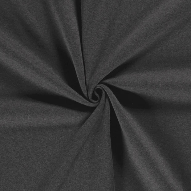 Jogging stof Donkergrijs melange