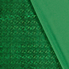 Lamé stof Foliedruk slangen Groen