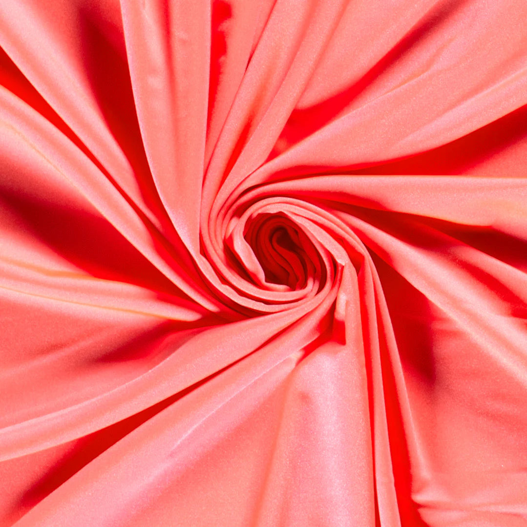 Lycra stof Koraalroze