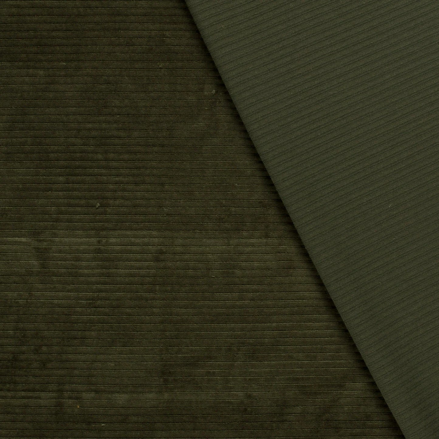 Nicky Velours big rib Army