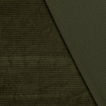 Nicky Velours big rib Army