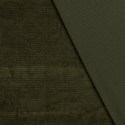 Nicky Velours big rib Army