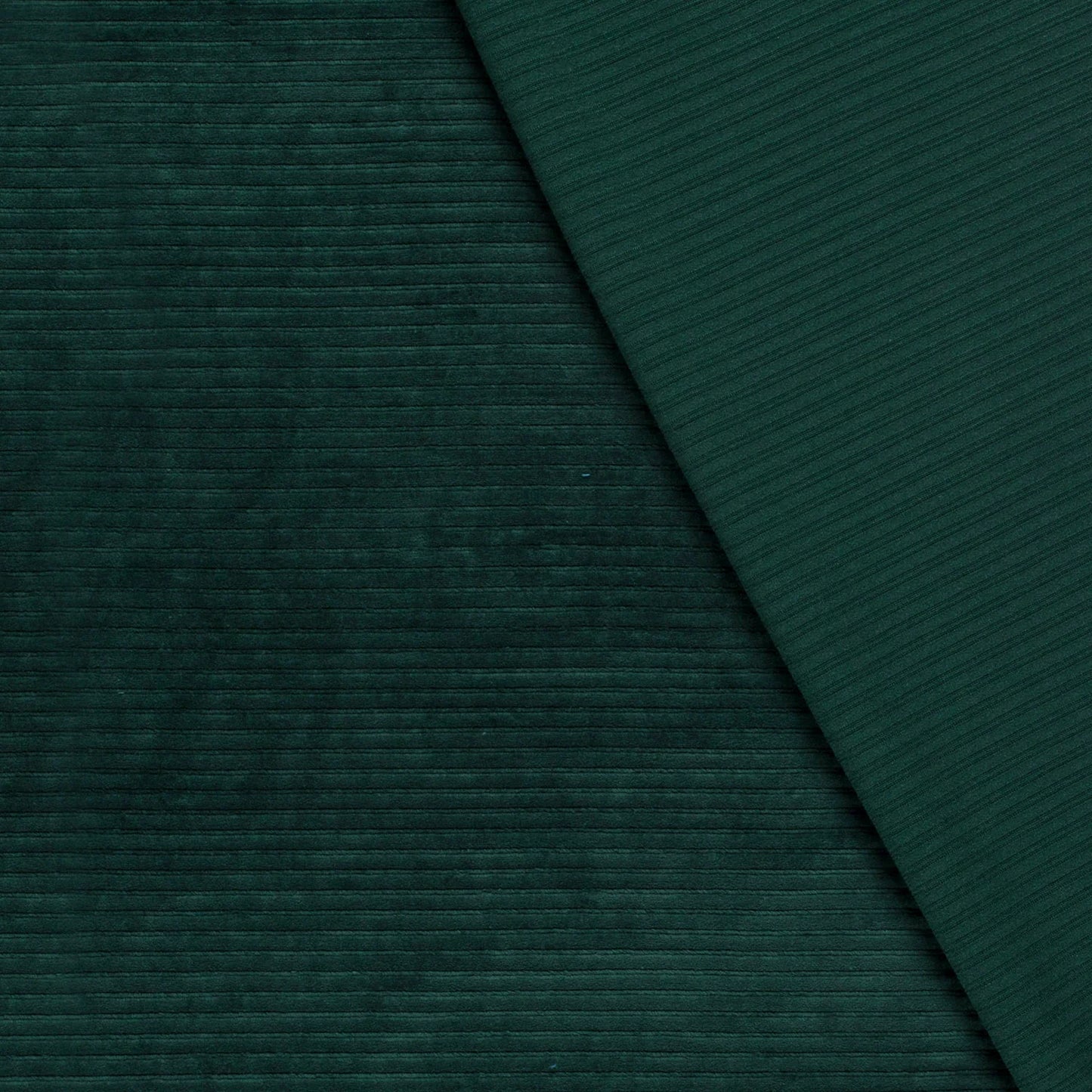 Nicky Velours big rib Donkergroen