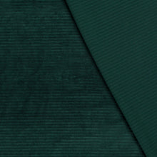 Nicky Velours big rib Donkergroen