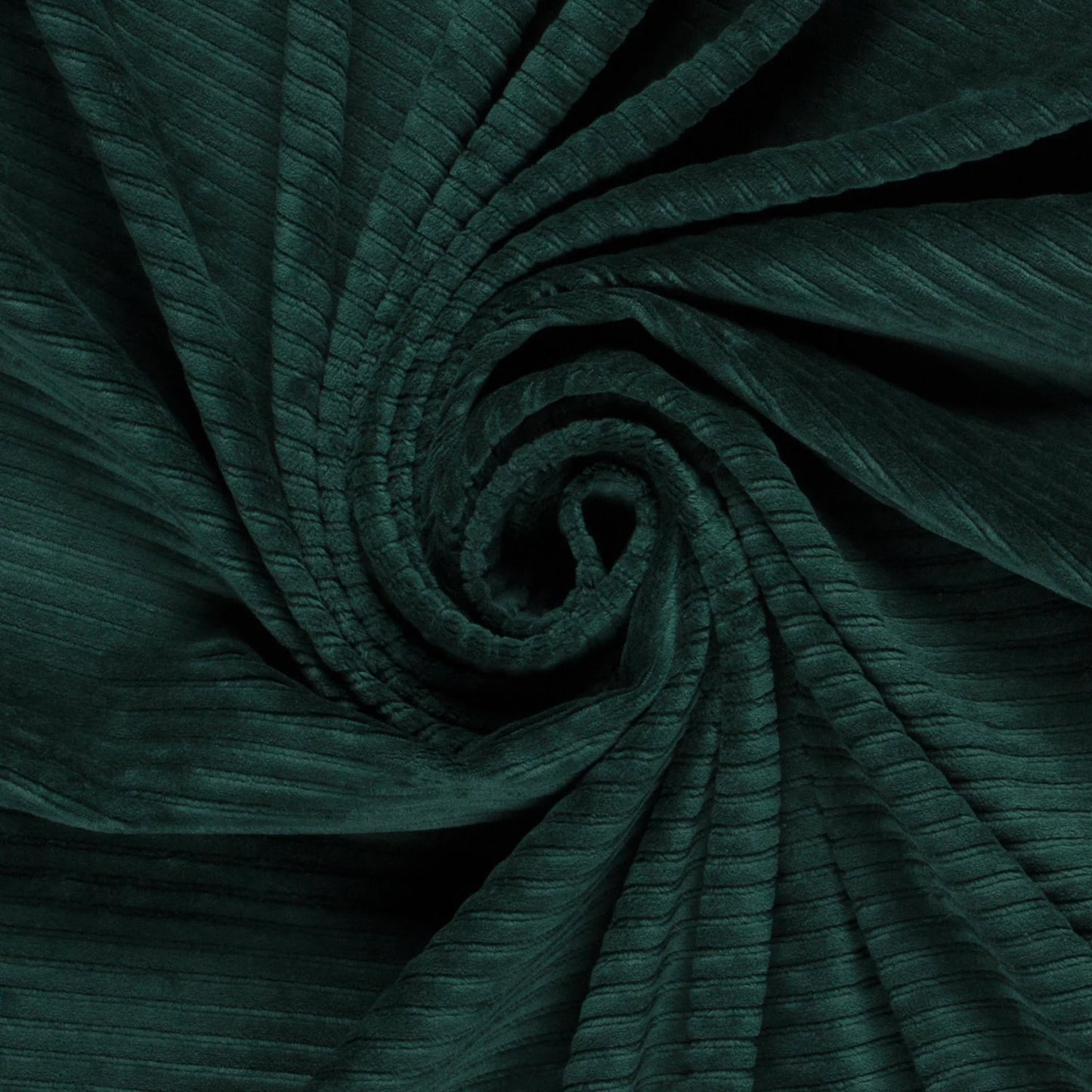 Nicky Velours big rib Donkergroen