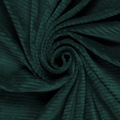 Nicky Velours big rib Donkergroen