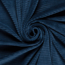 Nicky Velours big rib Marine