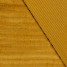 Nicky Velours big rib Okergeel