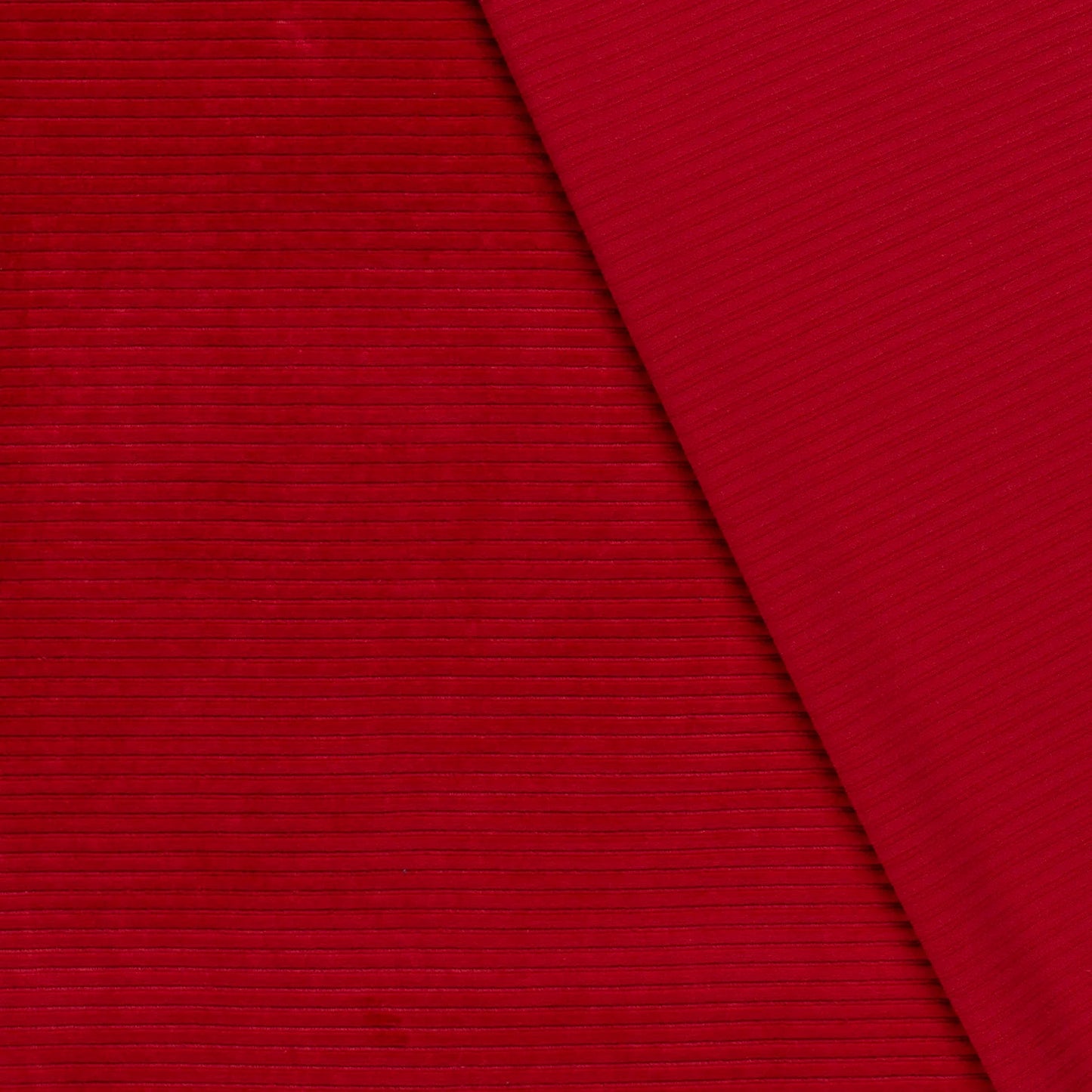 Nicky Velours big rib Rood