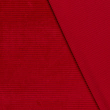 Nicky Velours big rib Rood