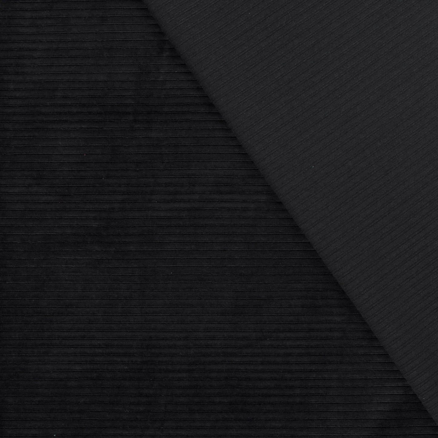 Nicky Velours big rib Zwart