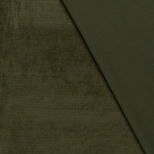 Nicky Velours rib Army