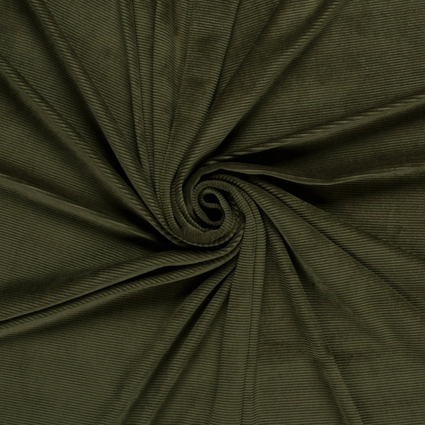 Nicky Velours rib Army