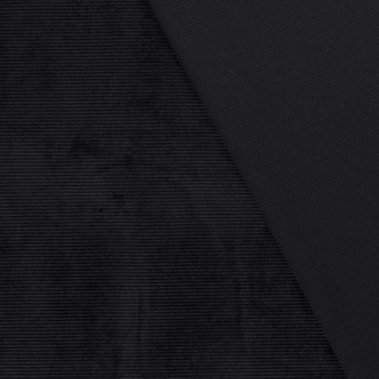 Nicky Velours rib Zwart