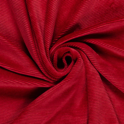 Nicky Velours rib rood