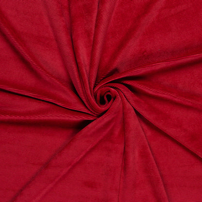 Nicky Velours rib rood